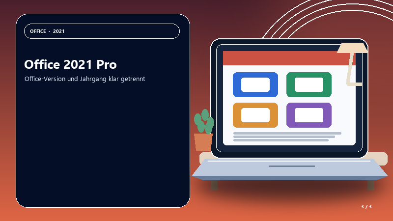Office 2021 Pro — Anwendungsszene