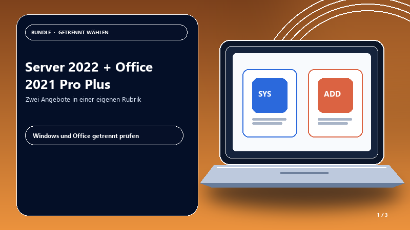Server 2022 + Office 2021 Pro Plus — Produktübersicht
