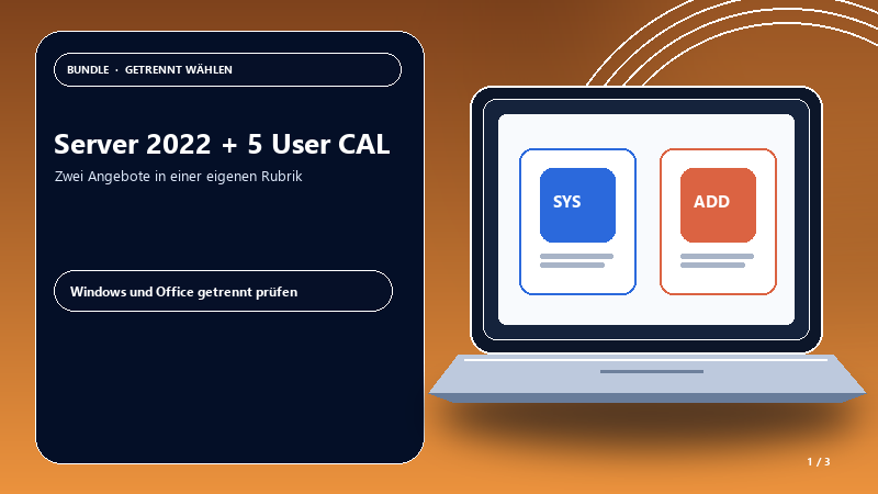 Server 2022 + 5 User CAL — Produktübersicht