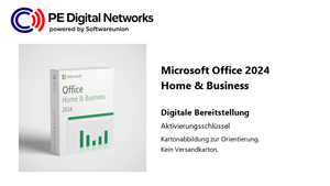 Microsoft Office 2024 Home & Business – Kartonabbildung, digitale Bereitstellung per Aktivierungsschlüssel