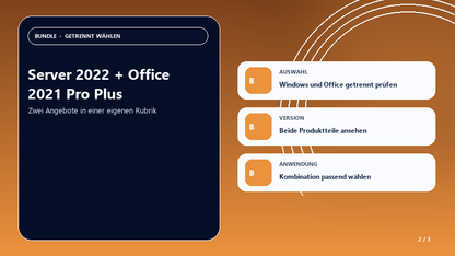 Server 2022 + Office 2021 Pro Plus — Auswahlhilfe