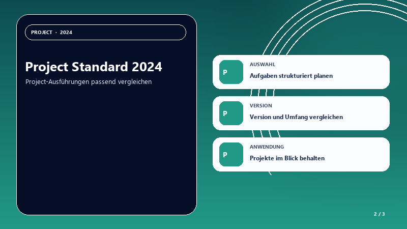 Project Standard 2024 — Auswahlhilfe