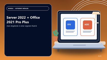 Server 2022 + Office 2021 Pro Plus — Anwendungsszene