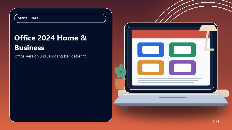 Office 2024 Home & Business — Anwendungsszene