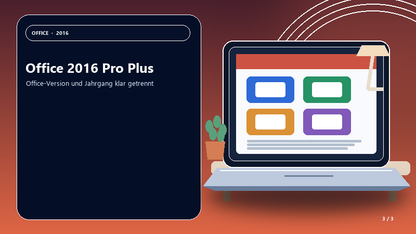 Office 2016 Pro Plus — Anwendungsszene