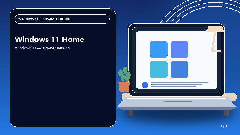 Windows 11 Home — Anwendungsszene