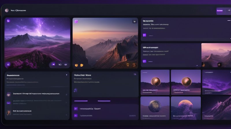 Midjourney Bild-KI Benutzeroberfläche – KI-Software Dashboard Screenshot