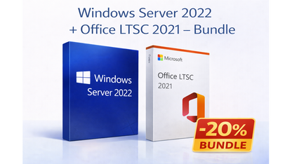 Windows Server 2022 + Office 2021 professional plus – Bundle von PE Premium-Electronics.EU kaufen | PE Digital Networks