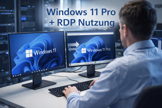 Windows 11 Pro + RDP Nutzung Benutzeroberfläche – Bundle Dashboard Screenshot