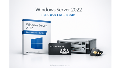 Windows Server 2022 + RDS 5 User CAL – Bundle von PE Premium-Electronics.EU kaufen | PE Digital Networks