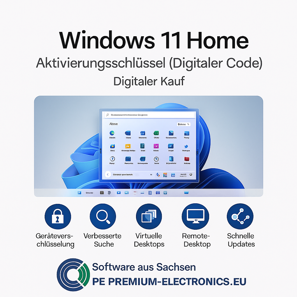 Windows 11 Home Features Übersicht – Betriebssystem PE Premium-Electronics.eu Details