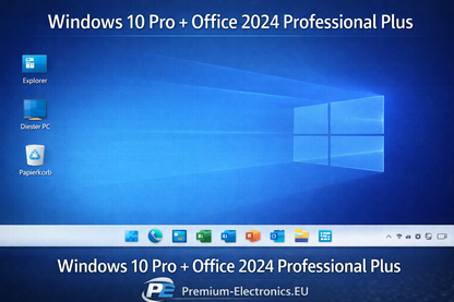 Windows 10 Pro + Office 2024 Professional Plus Features Übersicht – Bundle PE Premium-Electronics.EU Details