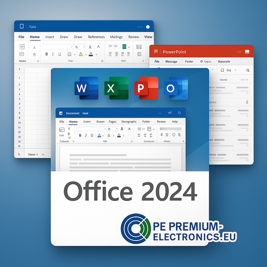 Microsoft Office 2024 Professional Plus Benutzeroberfläche – Büroanwendungssoftware Dashboard Screenshot