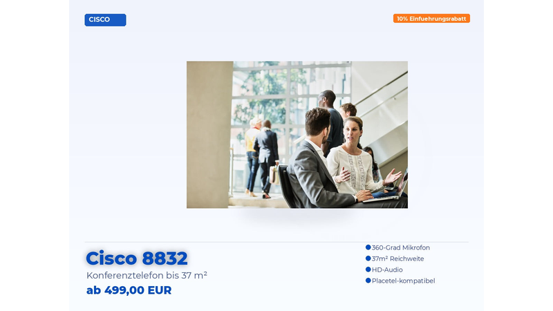 Cisco 8832 – Konferenztelefon bis 37 m²