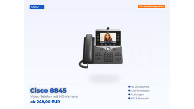 Cisco 8845 – видеотелефон с HD-камерой