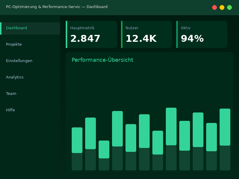 PC-Optimierung & Performance-Service (Digitale Dienstleistung) - Interface