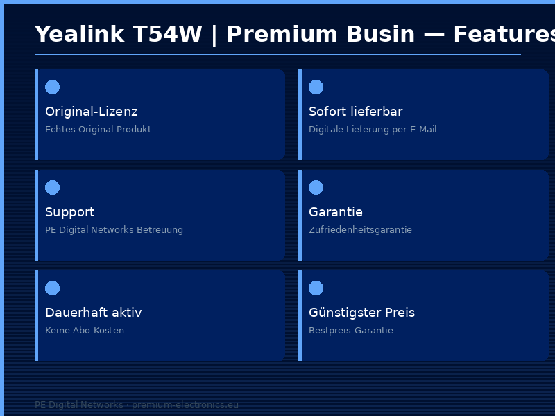 Yealink T54W | Premium Business Telefon | Wettbewerbs-Sieger - Features