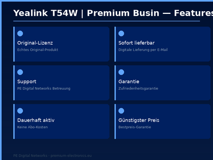 Yealink T54W | Premium Business Telefon | Wettbewerbs-Sieger - Features