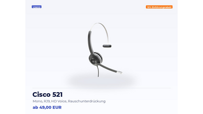 Cisco 521 Wired Mono Headset – RJ9