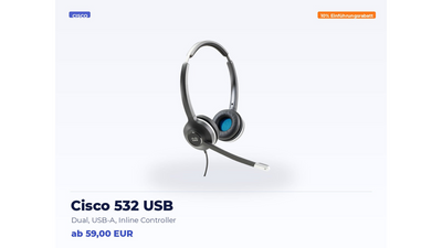 Cisco 532 Wired Dual Headset – USB
