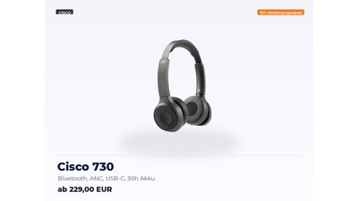 Cisco 730 Wireless Headset Carbon Black
