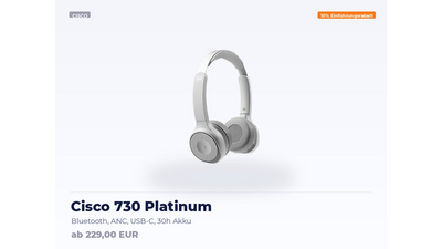 Cisco 730 Wireless Headset Platinum